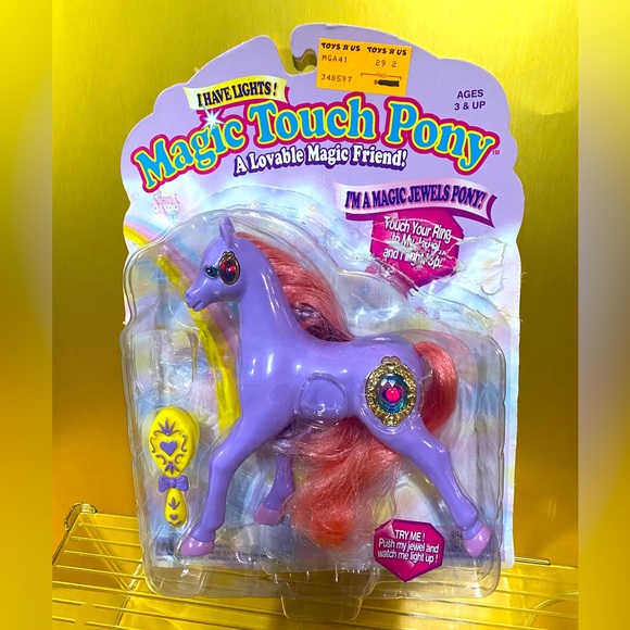 MAGIC TOUCH PONY VTG 1996 JEWEL PONY SHANNON JEWELS LIGHT UP & BLINK - Picture 2 of 16